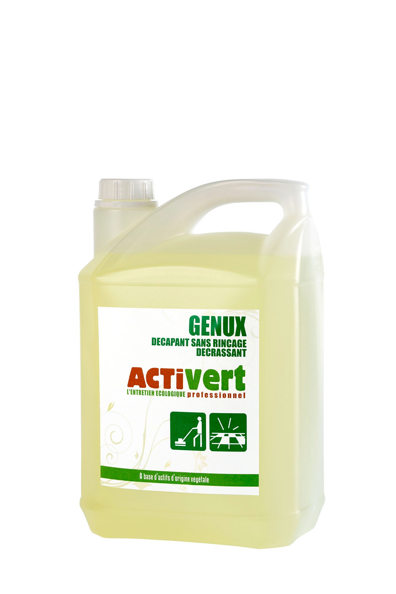 GENUX - DÉCAPANT SANS RINÇAGE ET DÉCRASSANT - ACTIVERT 5 L