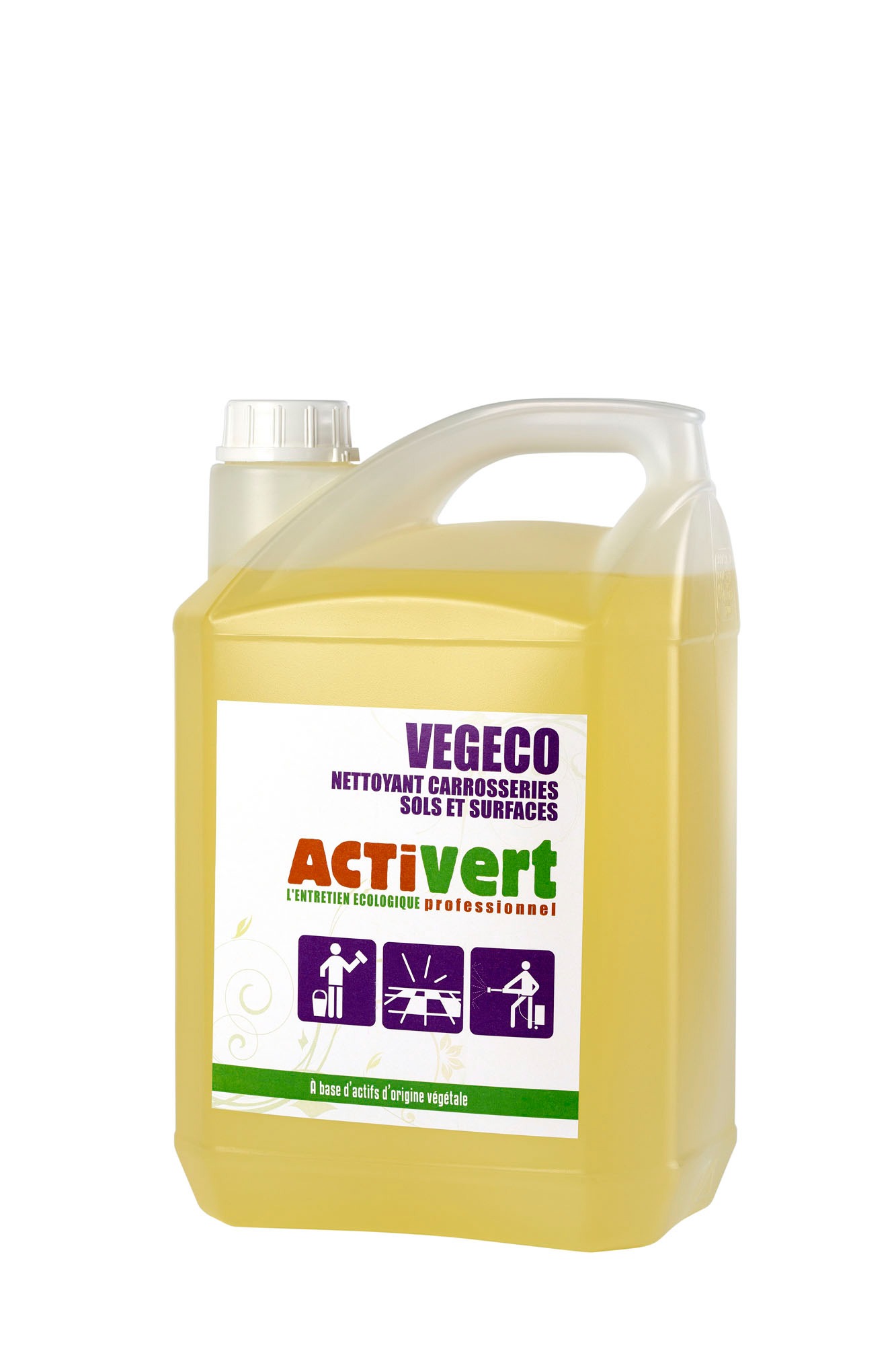 VEGECO - NETTOYANT CARROSSERIES, SOLS ET SURFACES - ACTIVERT 5 L