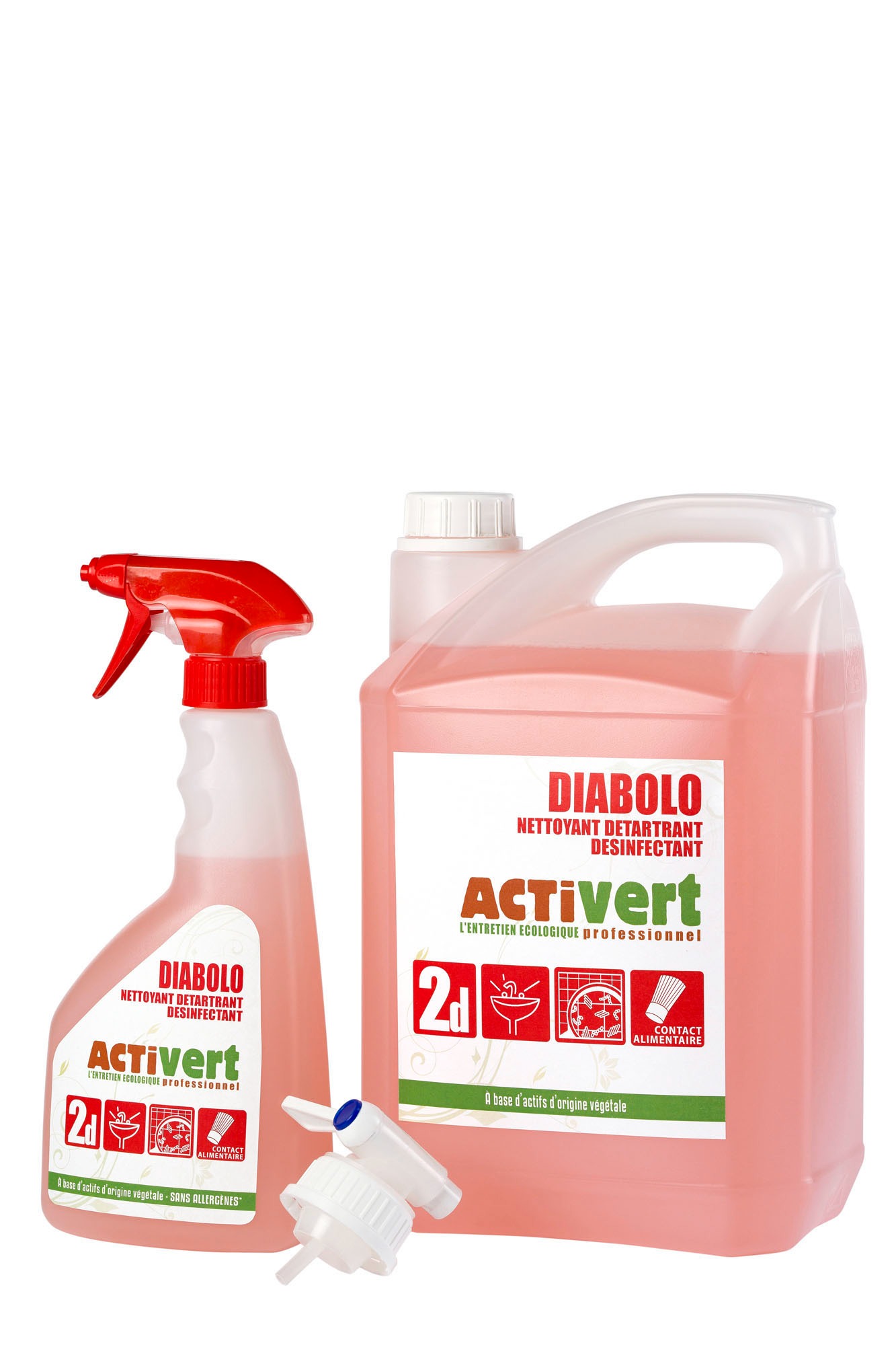 DIABOLO - NETTOYANT DÉTARTRANT DÉSINFECTANT - ACTIVERT 5 L