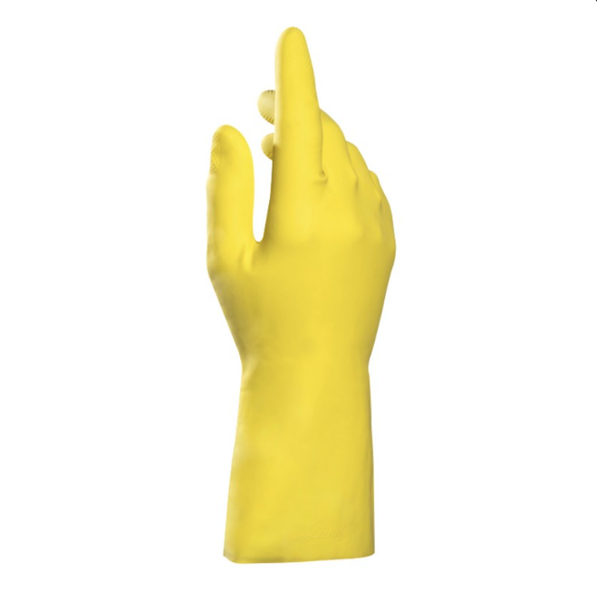 PAIRE GANTS LATEX JAUNE