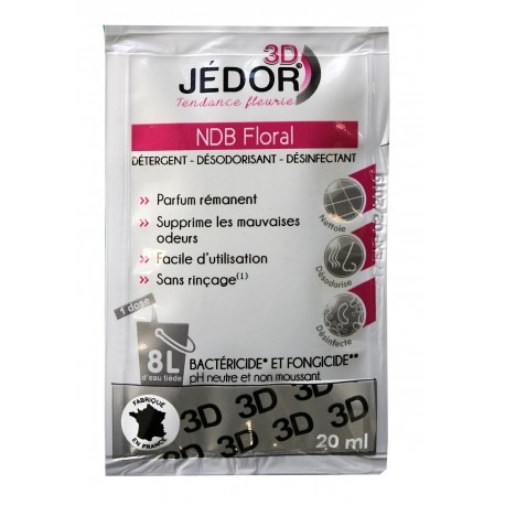 DOSETTES 20ML DÉTERGENT SURODORANT BACTÉRICIDE 3D JEDOR