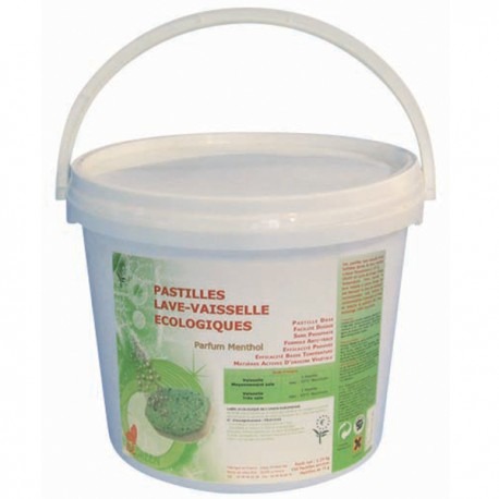 PASTILLES LAVE-VAISSELLE ECOLABEL - SEAU DE 125 PASTILLES