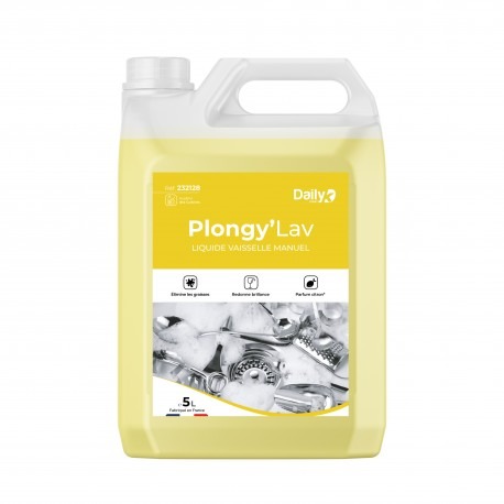 PLONGY'LAV LIQUIDE VAISSELLE MANUEL CITRON  - BIDON 5L